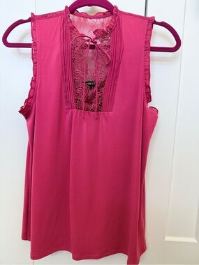 Express Women's Lace-Trim Sleeveless Top